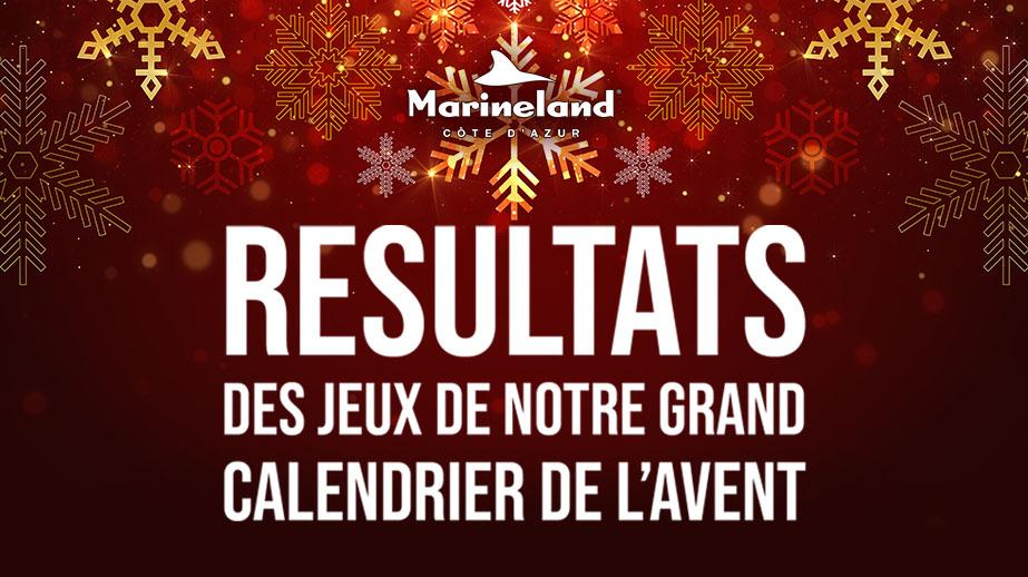 Résultats grand jeu du Calendrier de l’Avent